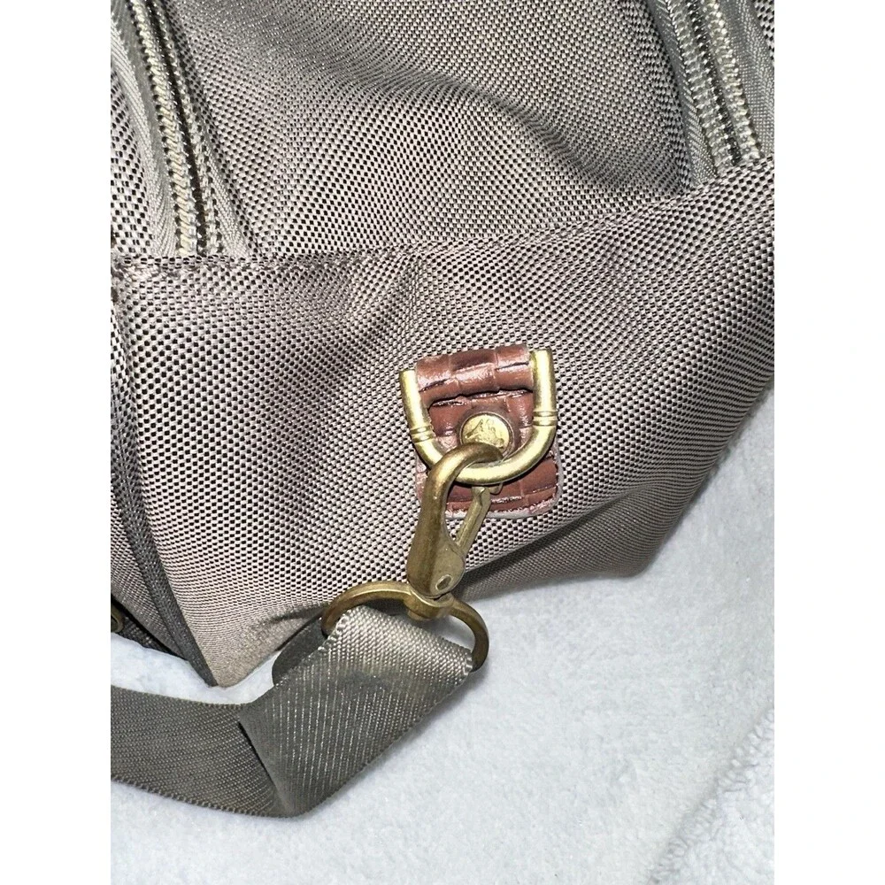 Tommy Bahama Essentials Travel Carry On Overnight Green Canvas Duffle Bag